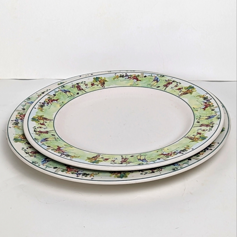 Syracuse China Links 30-B Dinner Plate & 32-A Serving Platter